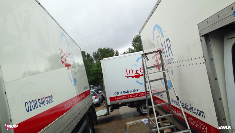 Lorry signwriting Truck Graphics -inter-air